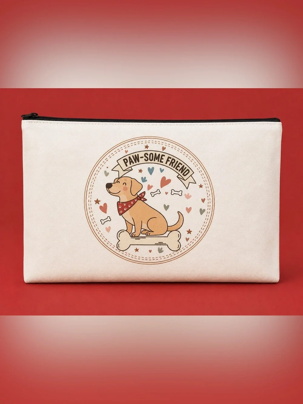 Makeup Bag ~ Paw-Some Friend Dog  - Adorable For Yourself Or Gift 🎁 💫NWT